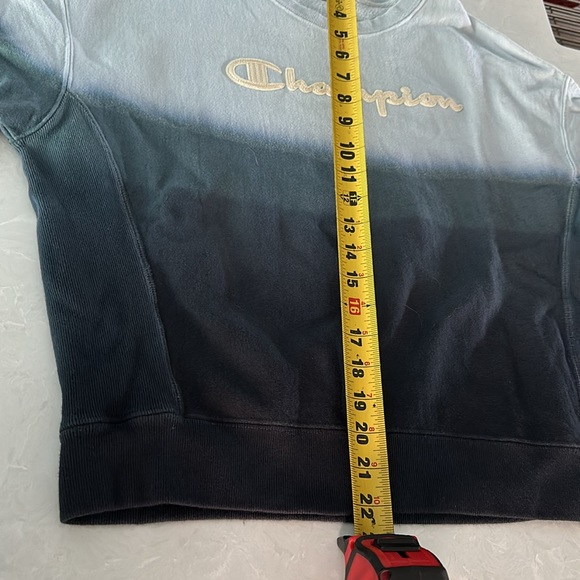 Champion Ombré Blue Sweatshirt Juniors Large - Picture 7 of 7